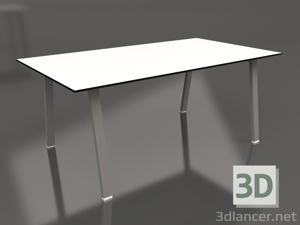 3d model Mesa de comedor 180 (Gris cuarzo, Fenólico) - vista previa