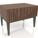 modello 3D Comodino, impiallacciato noce F, laccato opaco grigio scuro (60x45x45 cm) - anteprima