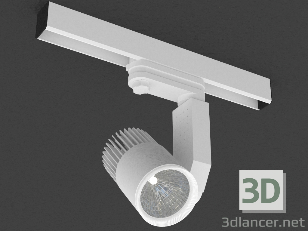 modello 3D Lampada a LED per bus trifase (DL18761_01 cingolati W 7W) - anteprima