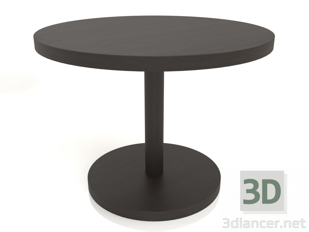 Modelo 3d Mesa de jantar DT 012 (D=1000x750, madeira castanho escuro) - preview