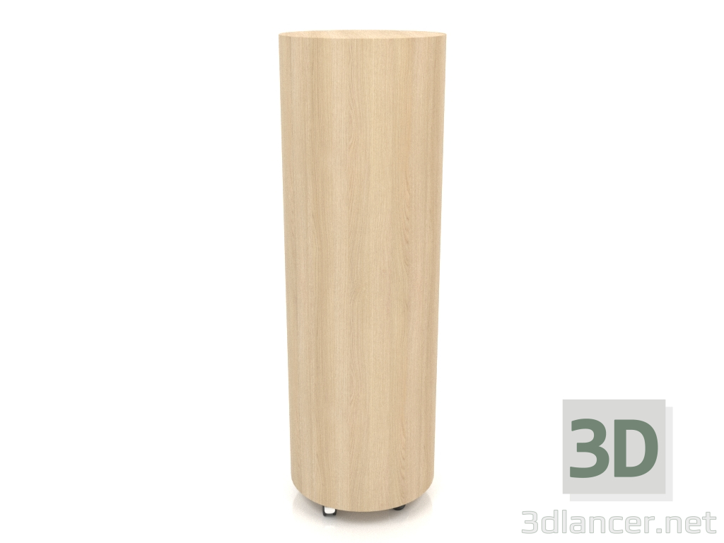 3d model Cabinet on wheels TM 09 (D=503х1560, wood white) - preview