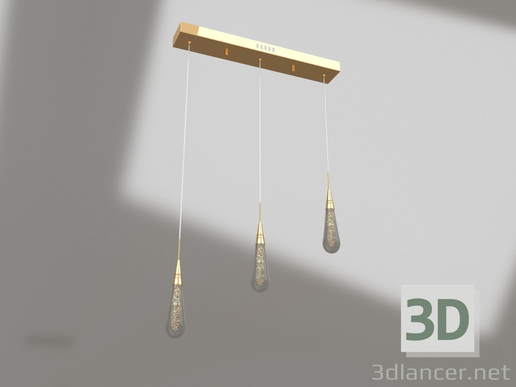 3D Modell Aufhängung Gutta gold (07861-3AS,33) - Vorschau