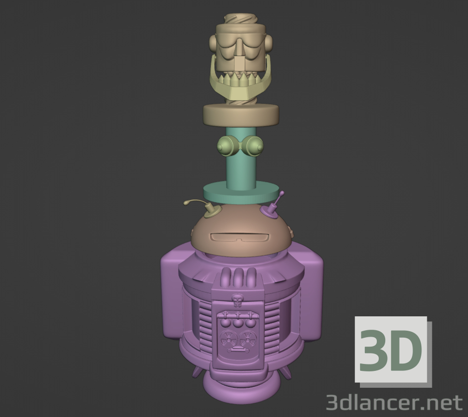 3D DKC3'ten KAOS boss Satranç Paketi modeli satın - render