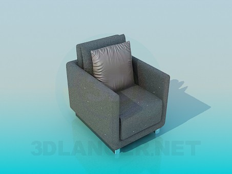 3d model Armchair with tinsel - preview