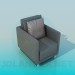 3d model Armchair with tinsel - preview