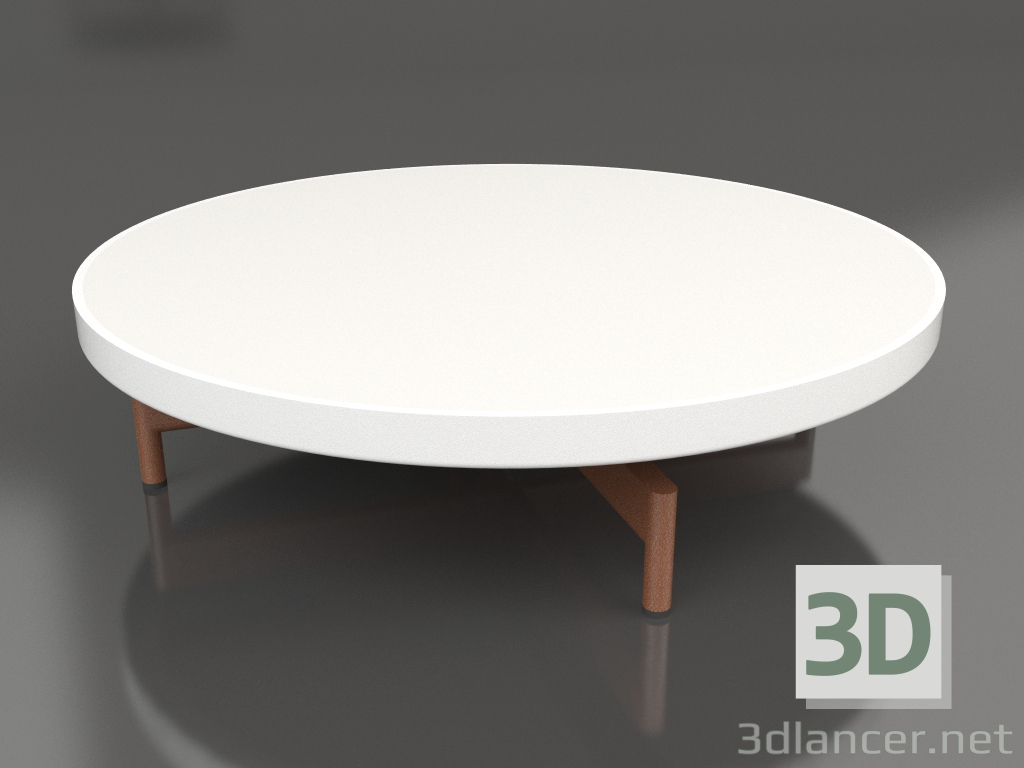 3d модель Стіл журнальний круглий Ø90x22 (White, DEKTON Zenith) – превью