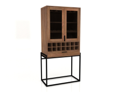 Travis wine cabinet (Walnut)