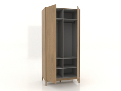 Armoire FARGO 1050x600x2200 mm (chêne naturel, ouverte)