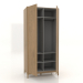 3d model Wardrobe FARGO 1050x600x2200 mm (natural oak, open) - preview
