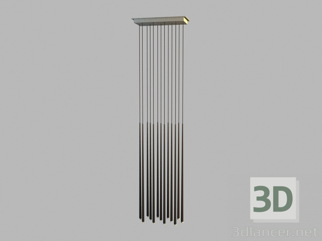 3d model 0937 hanging lamp (dark) - preview