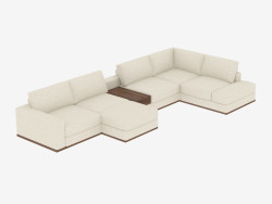 Canapé modulable avec coin couchage