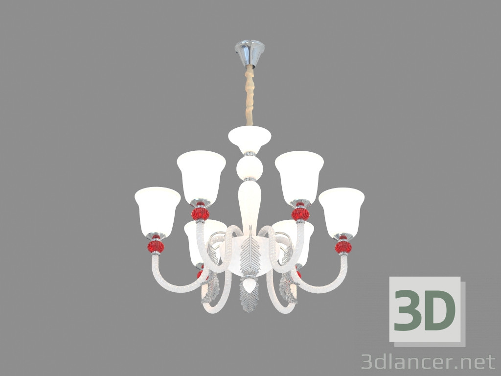 modello 3D Lampadario A1270LM-6CC - anteprima