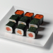 Modelo 3d Sushi - preview