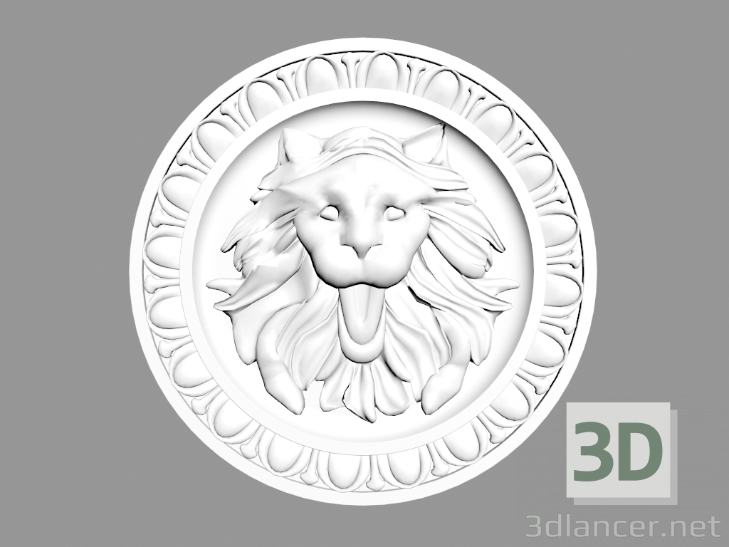 modello 3D Pannello decorativo W8044 - anteprima