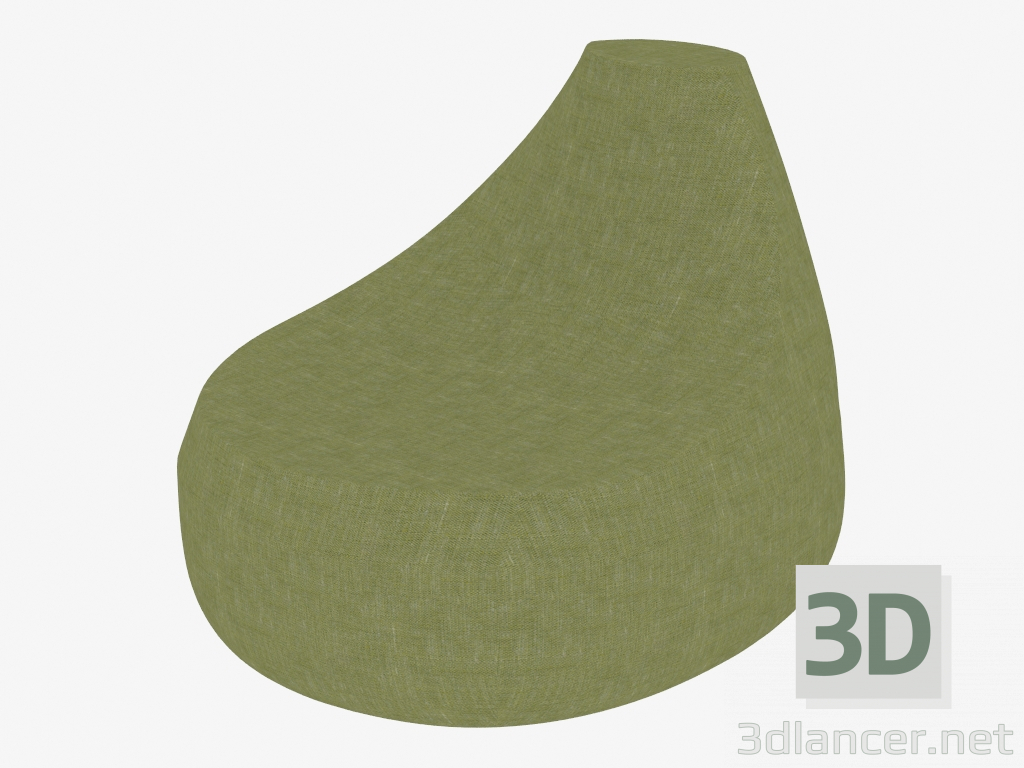 3d model Sillón tapizado - vista previa