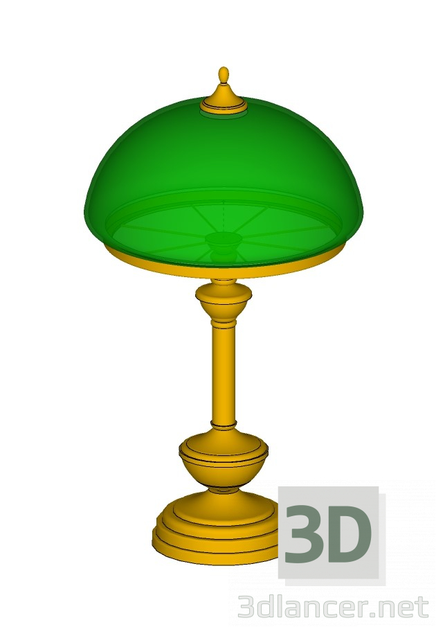 Modelo 3d Candeeiro de mesa, clássico - preview