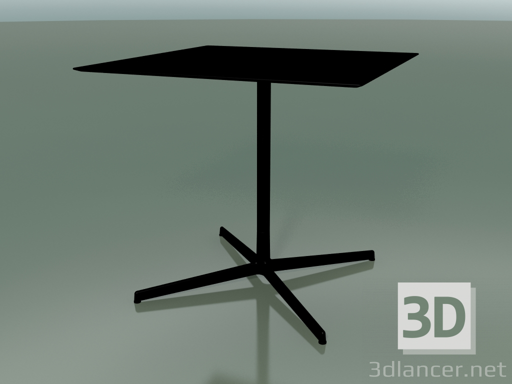 Modelo 3d Mesa quadrada 5550 (H 72,5 - 79x79 cm, preto, V39) - preview