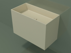 Lavabo suspendu (02UN43101, Bone C39, L 72, P 36, H 48 cm)