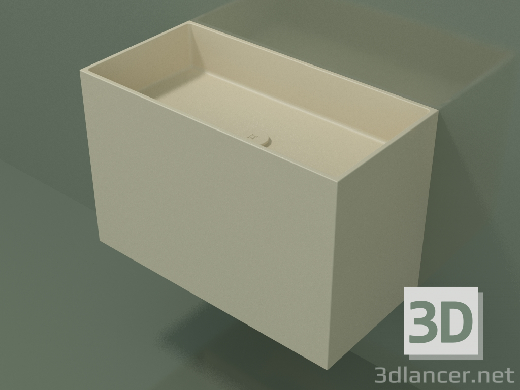 Modelo 3d Lavatório montado na parede (02UN43101, Bone C39, L 72, P 36, H 48 cm) - preview