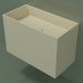 modello 3D Lavabo sospeso (02UN43101, Bone C39, L 72, P 36, H 48 cm) - anteprima