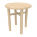 modèle 3D Tabouret (extrémité arrondie) JT 032 (D=400x430, bois blanc) - preview