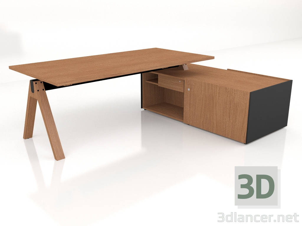 3D Modell Arbeitstisch Viga Executive V06P (2344x1801) - Vorschau