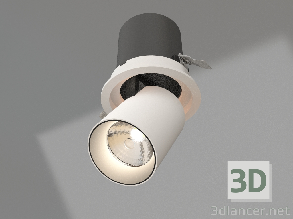 modello 3D Lampada LTD-PULL-R100-10W Day4000 (WH, 24 gradi, 230V) - anteprima