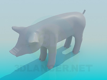 3d model Cerdo - vista previa