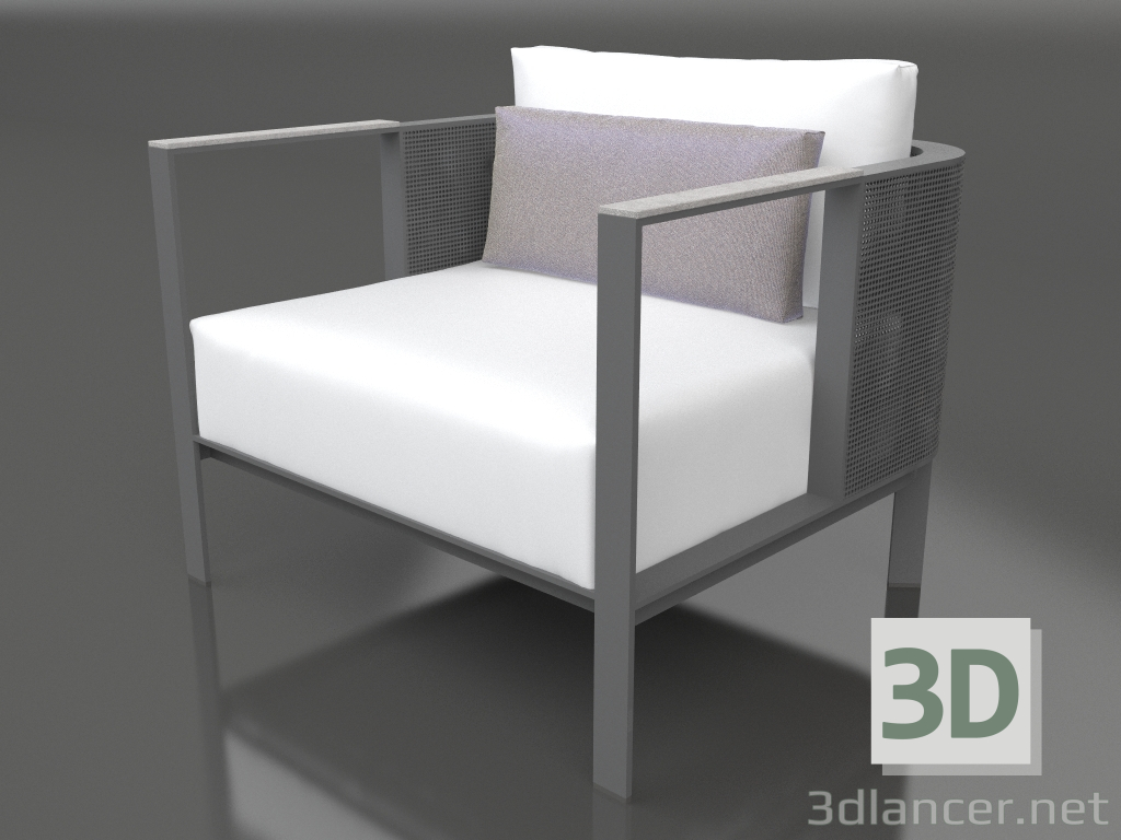 3d model Armchair (Anthracite) - preview