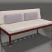 3d model Sofa module, section 4 (Wine red) - preview