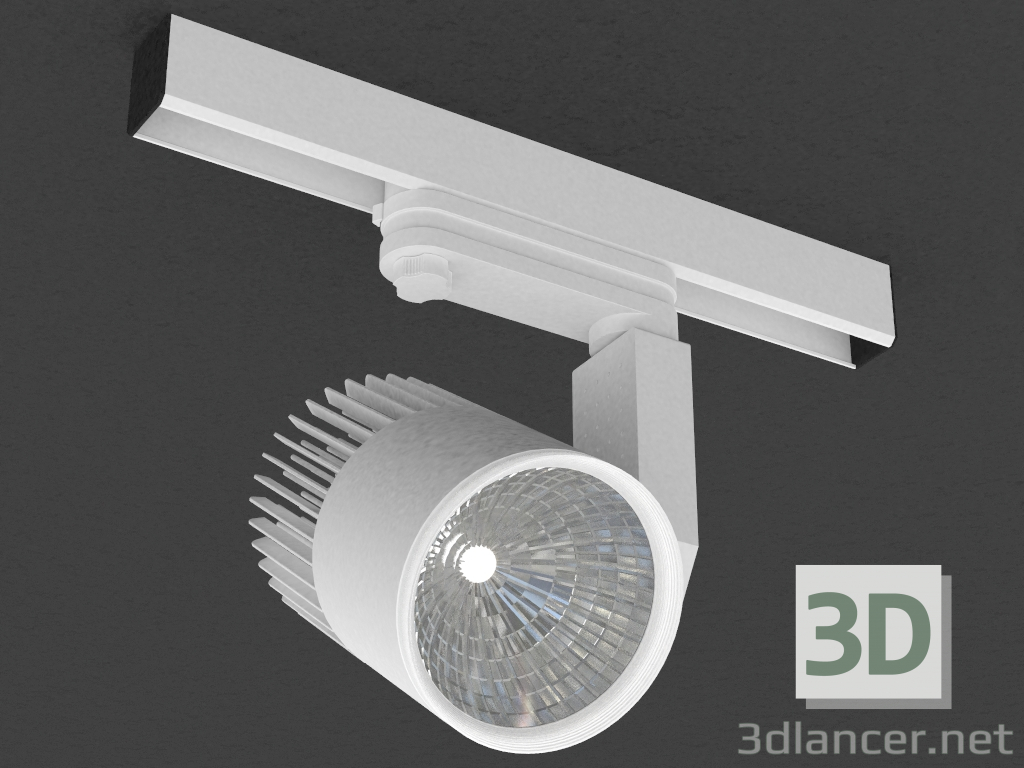 3D modeli üç fazlı otobüs için LED lamba (DL18761_01 Parça W 12W) - önizleme