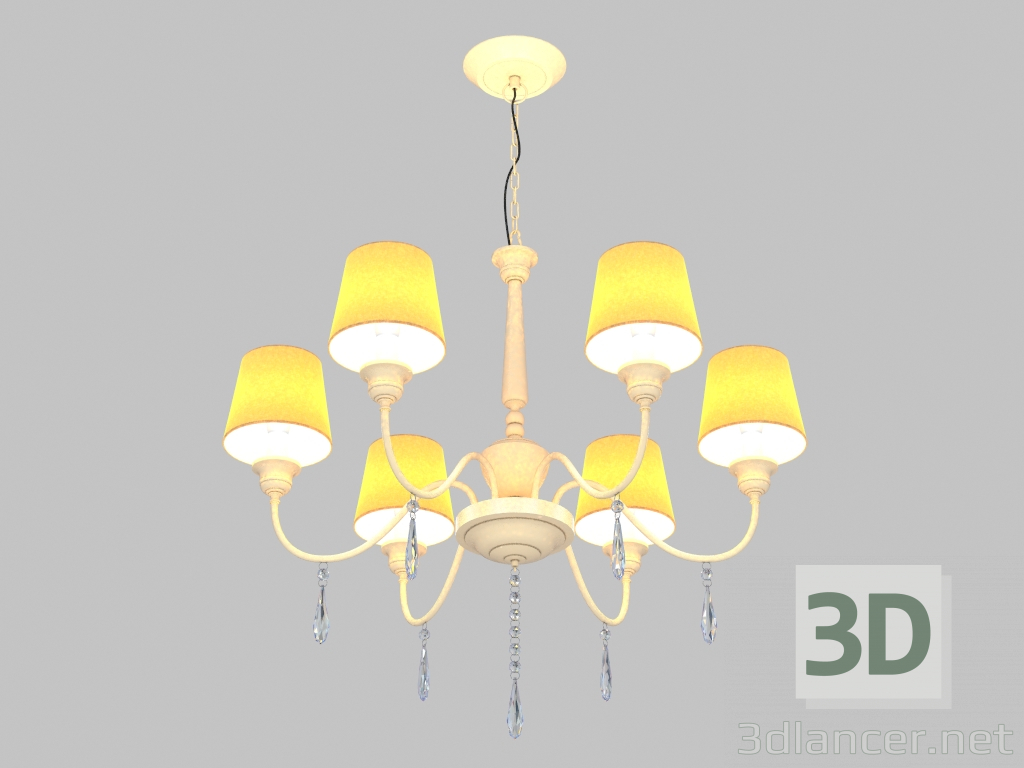 modello 3D Lampadario Modica (1379-6P) - anteprima