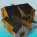 3D Modell Holzhaus - Vorschau