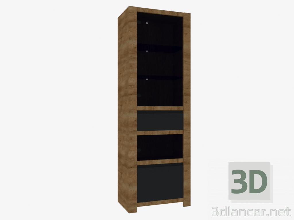 modèle 3D Vitrine 1D-1S (TYPE HAVV01) - preview