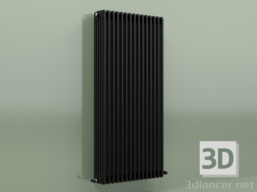 3d model Radiator TESI 5 (H 1500 15EL, Black - RAL 9005) - preview