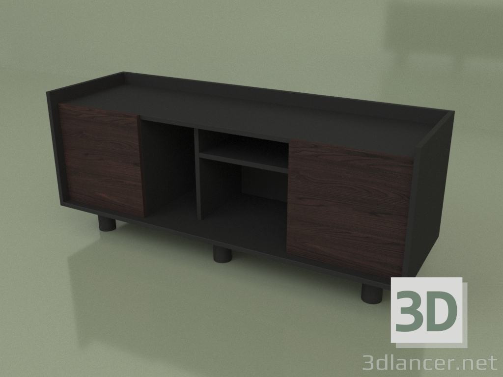 3d model Mueble TV con estantes (30163) - vista previa