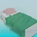 3d model Single bed - preview