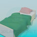 3d model Single bed - preview