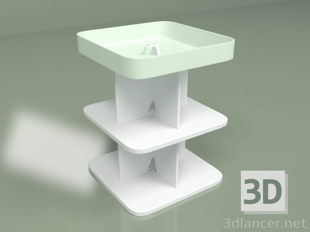 3d model Rack Woodson doble (verde) - vista previa