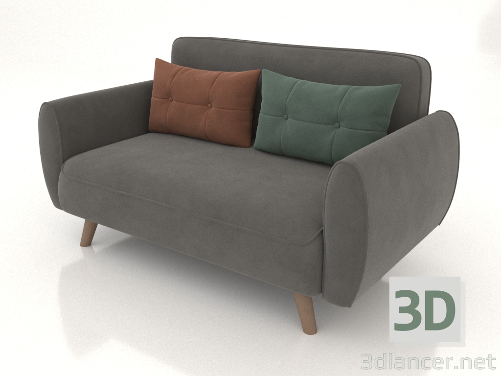 3d model Sofa bed Charm (gray-multicolor) - preview