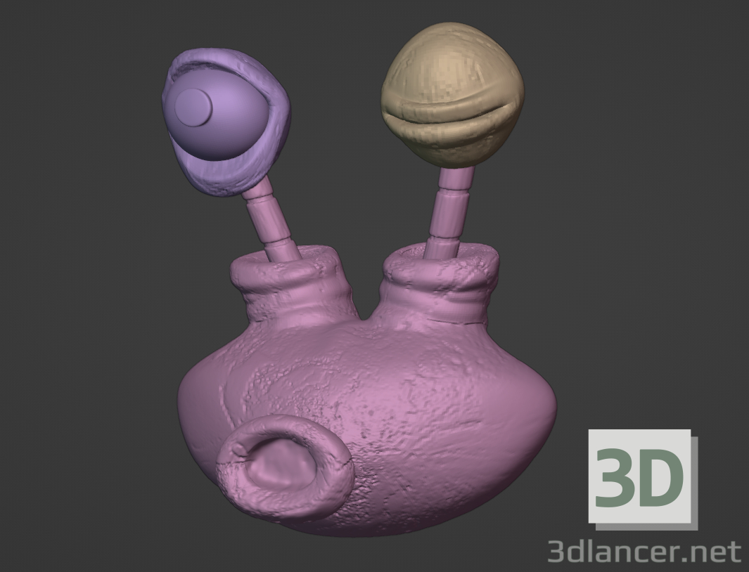 modèle 3D de Pack d'échecs Squirt Boss de DKC3 acheter - rendu