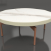 modèle 3D Table basse ronde Ø90x36 (Or, DEKTON Aura) - preview