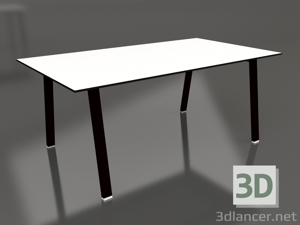 3d model Mesa de comedor 180 (Negro, Fenólico) - vista previa