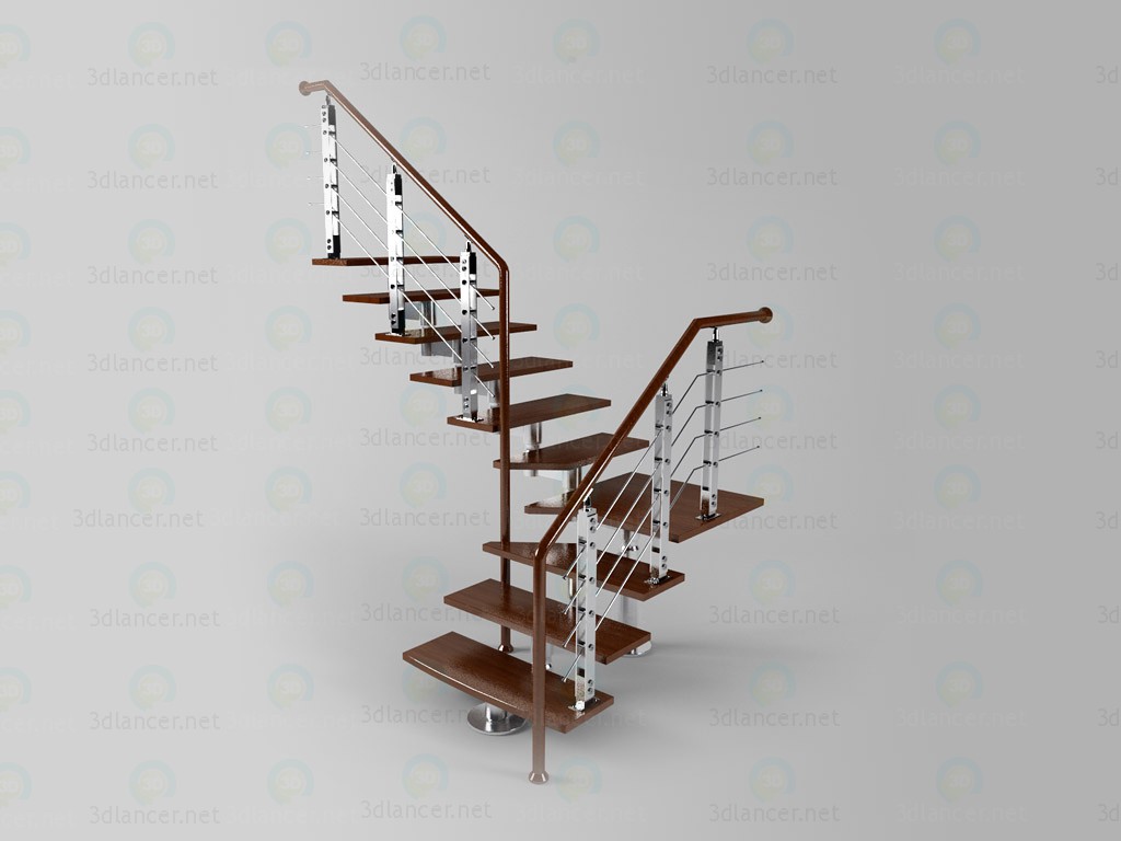 3d model escalera China - vista previa