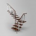 3d model escalera China - vista previa