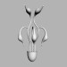 3d model Sconce cigno mb8098-5a white - preview