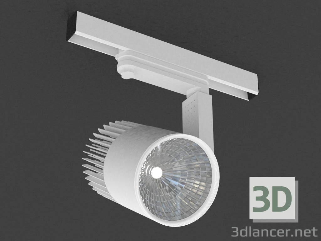 3d model lámpara de LED para bus de tres fases (DL18761_01 Track W 30W) - vista previa