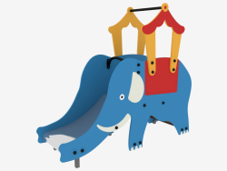 Colina de un parque infantil Elefante indio (5213)