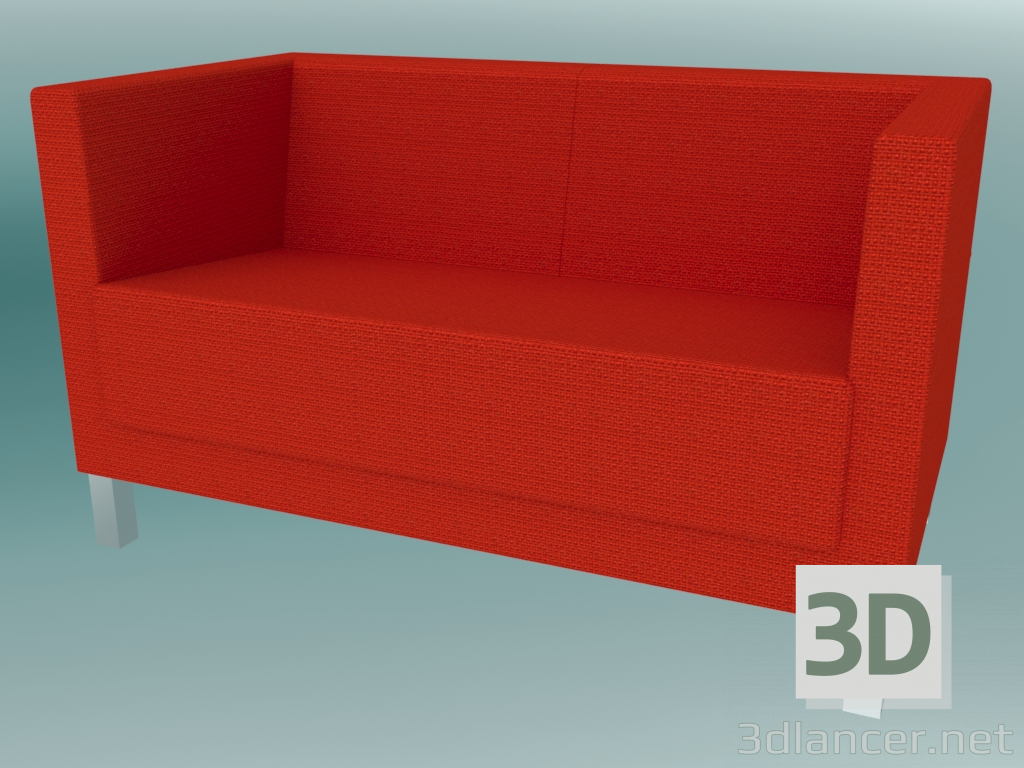 3d model Double sofa, legs (VL2 H) - preview