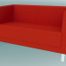 3d model Double sofa, legs (VL2 H) - preview